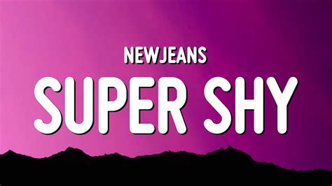 Newjeans super shy lyrics - I don't own this video credits to owner#newjeans #supershy #lyrics #kpop